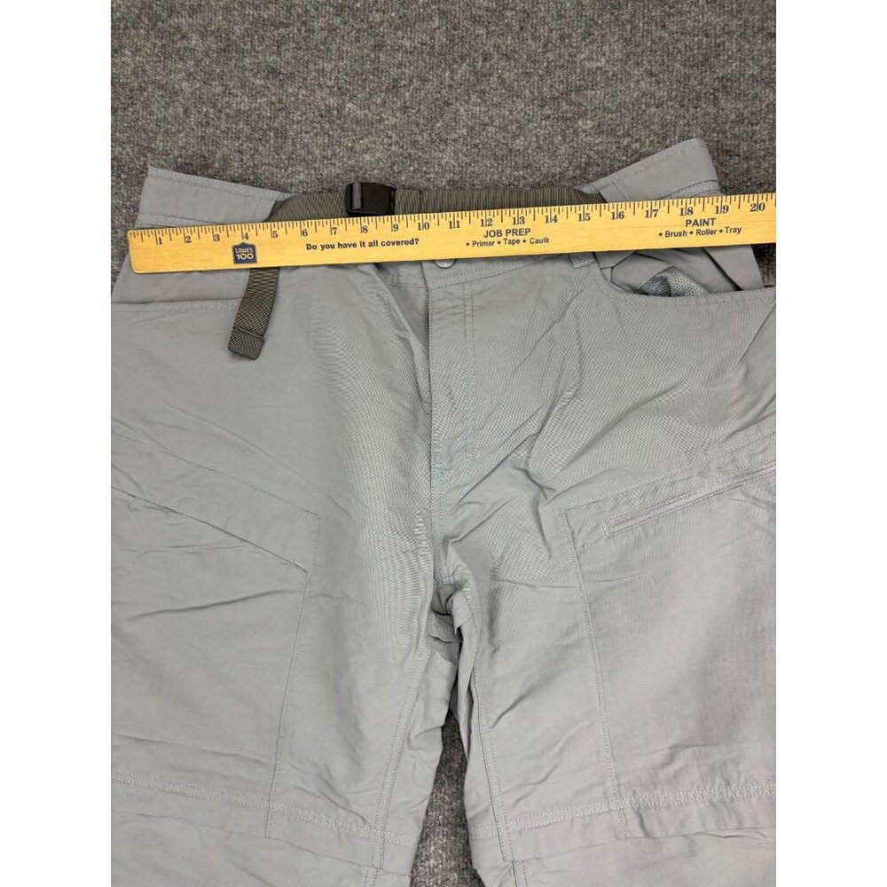 The North Face Convertible Pants Men's X-Large Gray Straight Leg Pockets Nylon - Picture 3 of 10